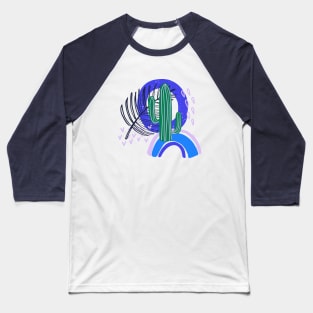 Abstract tropical print Baseball T-Shirt